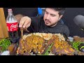 ASMR; Eating spicy 2 Mutton legs+Masalah rice+Green Chillies+Drink || Mukbang