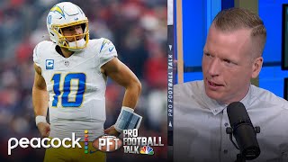 Chargers' Justin Herbert struggles vs. Texans in Wild Card Weekend | Pro Football Talk | NFL on NBC