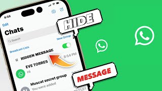 How To Hide WhatsApp Message Conversations on iPhone | Hide WhatsApp chats