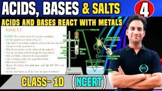 ACIDS AND BASES REACT WITH METALS : Acids Bases and Salts CBSE Class 10 NCERT Science Chapter 2