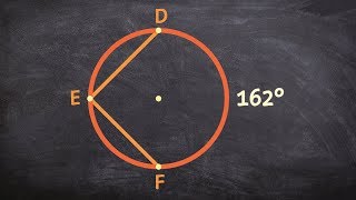 How to find the measure of an angle using inscribed angles