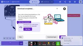 How to save your code from MakeCode MicroBit org on a Chromebook
