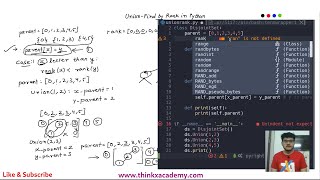 [7.7] Union by Rank Algorithm in Python