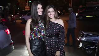 Actors Kartik Aaryan \u0026 Kriti Sanon at film Luka Chuppi's wrap up party