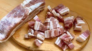 Homemade Pancetta / Quick and easy, using only three ingredients