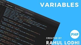 PHP Tutorial #7 - Variables in php
