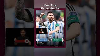 Argentina defeated Mexico by 2-0 |fifa world cup 2022 #shorts #messi #footballshorts #argentina