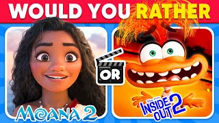 Would You Rather...? MOANA 2 vs INSIDE OUT 2 Edition 🎬🍿 Daily Quiz