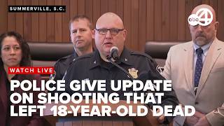 LIVE NOW: Summerville Police Department holds press conference on early Jan. Sonic shooting