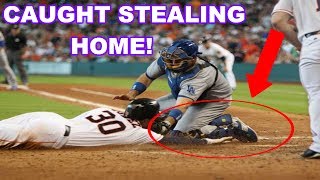MLB | CAUGHT STEALING HOME! | 1080p HD