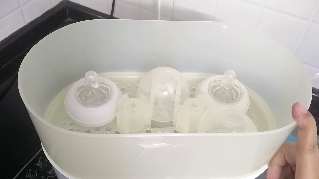 How To Sterilize Baby Bottles In 3 Ways - Hindi - Using Philips Avent ...