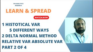 Value at risk historical and delta normal methods 2 of 4, 7 different ways