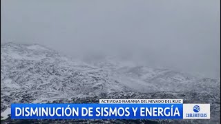 Disminuye la actividad sísmica y energía liberada del volcán Nevado del Ruiz