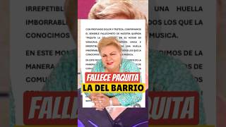 Fallece Paquita la del Bario