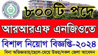 আরআরএফ এনজিও নতুন নিয়োগ ২০২৪ | RRF NGO Job Circular2024