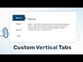 How to Create Custom Vertical Tabs using HTML, CSS, and JaveScript | No Framework or Bootstrap