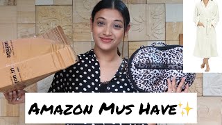 *CHEAPEST* Amazon Haul | Bathrobe,Bags and more Haul | Must Have Iteams |