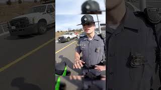 Motorcyclist meets the same police officer after 2 years. #shorts #police #motorcyclist