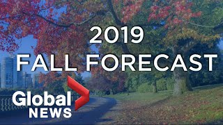 Canada's fall weather forecast for 2019