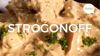 cómo hacer STROGONOFF 🥩 - receta especial |  ÑAM! Recetas