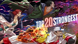 Top 20 STRONGEST One Piece Characters