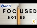 How to Write AVID Focused Notes (Includes Activity)