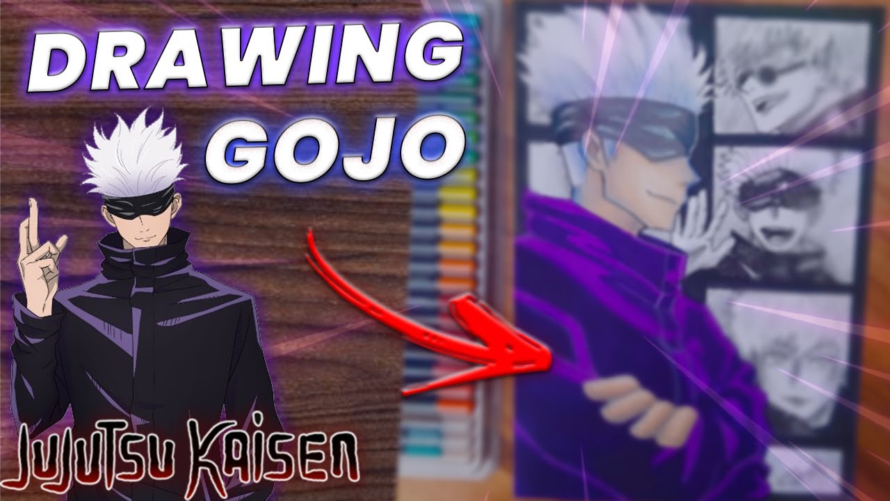 Speed Drawings #1 - Satoru Gojo (Jujutsu Kaisen) | Vídeo Bônus {Art ...