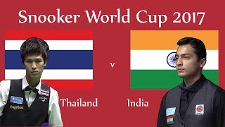 Thailand vs India World Snooker Cup 2017