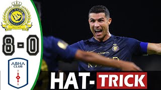 Cristiano Ronaldo Hat trick: Ronaldo HAD NO MERCY WITH THE DEFENSE OF ABHA!