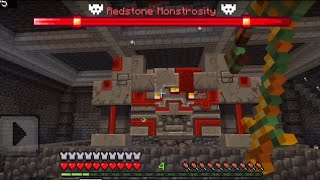 alylica's dungeons addon Redstone Monstrosity Minecraft bedrock #minecraft #gaming #minecraft