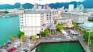 Mauritius - Port Louis, Caudan Waterfront - Drone Footage DJI Mavic 4K