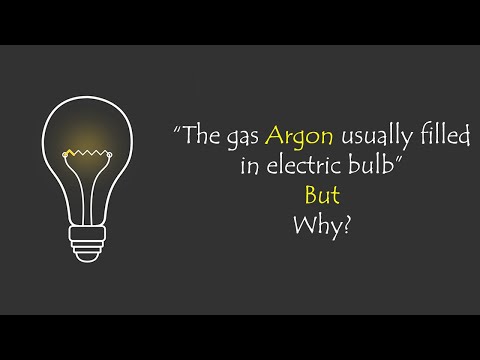 Why is argon and nitrogen used in light bulbs?