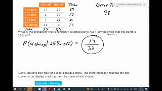 Ch. 15 IXL #3 - Find conditional probabilities using two way frequency tables