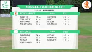 KNCB - Hilton Series - Round 5 - NUSC Cricket v Netherlands U17