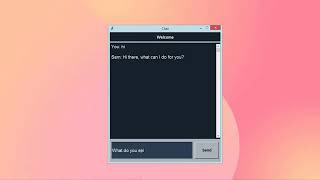 Interactive Chatbot Application Using Python | Pytorch | Tkinter