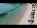 psatha beach nea iraklitsa greece from above Παραλία Ψάθα