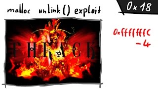 The Heap: dlmalloc unlink() exploit - bin 0x18