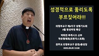 [성령쇄신] 성경적으로 뚫리도록 부르짖어라!!! | 의정부교구 제8지구 성령기도회 영성피정 | 2023.09.05 13:00 | 박희전 루케시오 신부 | 작은형제회