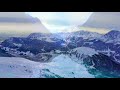 🗻 beautiful winter snow mountain scene relaxing piano music best sleep meditation study yoga music