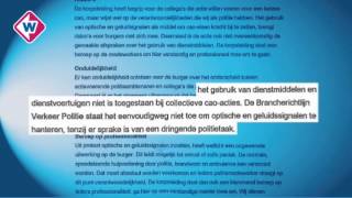 Politie maakt lawaai om betere cao