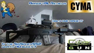 🙀Is the CYMA SigSauer 552 worth 40 bucks ⁉❓‼😱 | AirsoftAL Reviews