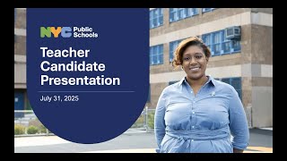NYC Public Schools Certified Teacher Candidate Info Session