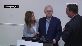 Watch: Senator McConnell Freezes During Press Event