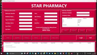 Python Tkinter Project | GUI based and using Mysql Database || Pharmacy project (part 2)