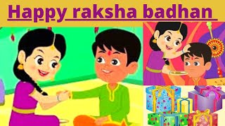 Happy Raksha Bandhan| रक्षा बंधन गीत| Brother Sister Festivals|राखी का त्यौहार |Hindi Songs For Kids