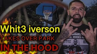 Whit3 Iverson Takes Over Park In The Hood! Intense 5v5 Basketball!