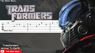 Transformers Theme - Arrival To Earth Guitar Tutorial