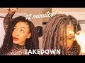 How to: Properly Remove CROCHET BRAIDS | 12 MINUTE TAKEDOWN!