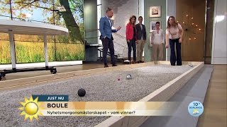 Peters fula trick i boule - Nyhetsmorgon (TV4)