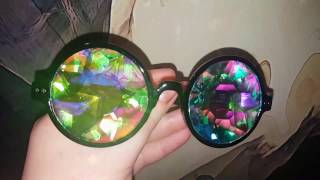 Here is a quick look at my new kaleidoscope glasses